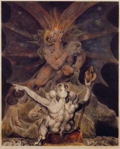 William Blake - A fenevad száma 666 - Philadelphia,_Rosenbach_Museum_and_Library