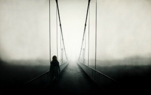 Bridge-Man-Fog-Dark